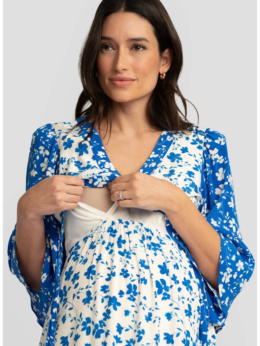 Seraphine | “Minnie” Painted Petal Contrast Print Dress | US4 | NWT